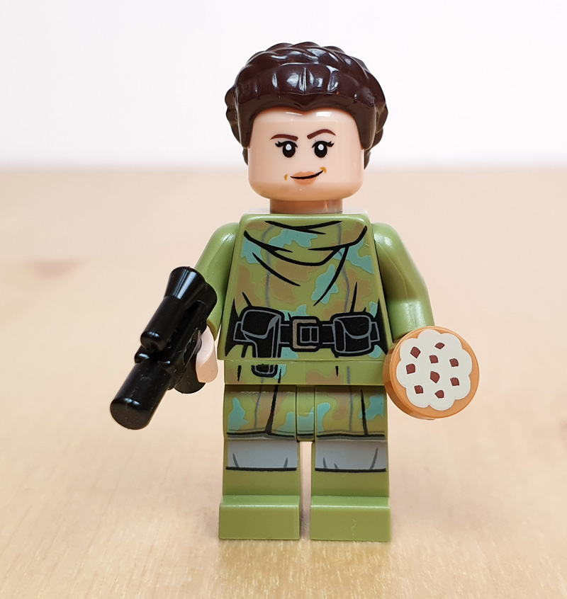 LEGO Star Wars Adventskalender 75366 Türchen 14 Leia Minifigur Keks und Blaster