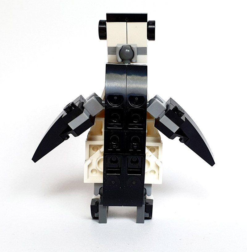 LEGO Creator Polybag Pandabär Pinguin aufgebaut Rücken