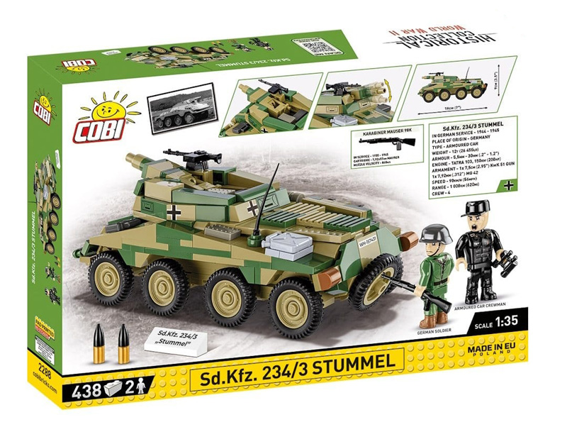 COBI Neuheiten Oktober 2023 Sd.Kfz. 234/3 Stummel Box Rückseite 2288