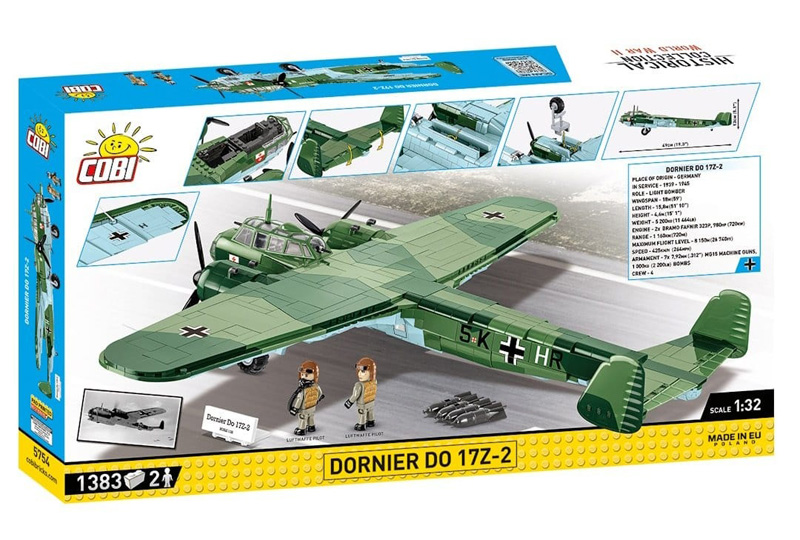 COBI Neuheiten Oktober 2023 Dornier Do 17Z-2 Box Rückseite 5754