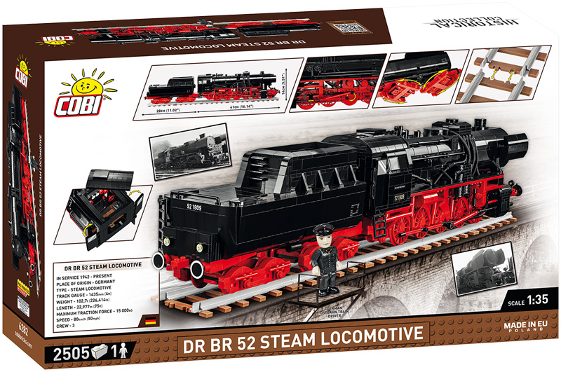 COBI DR Br 52 Setam Locomotive Box Rückseite 6282