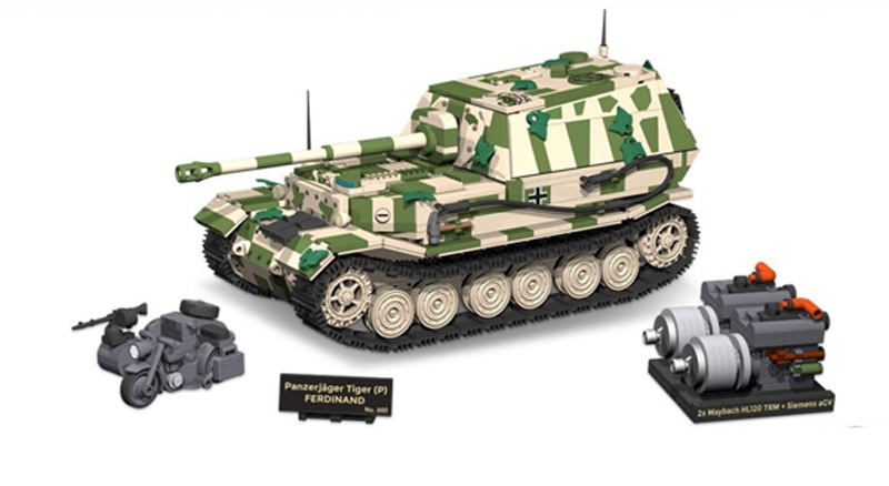 COBi 2581 Panzerjäger Tiger Ferdinand Limited Edition Set