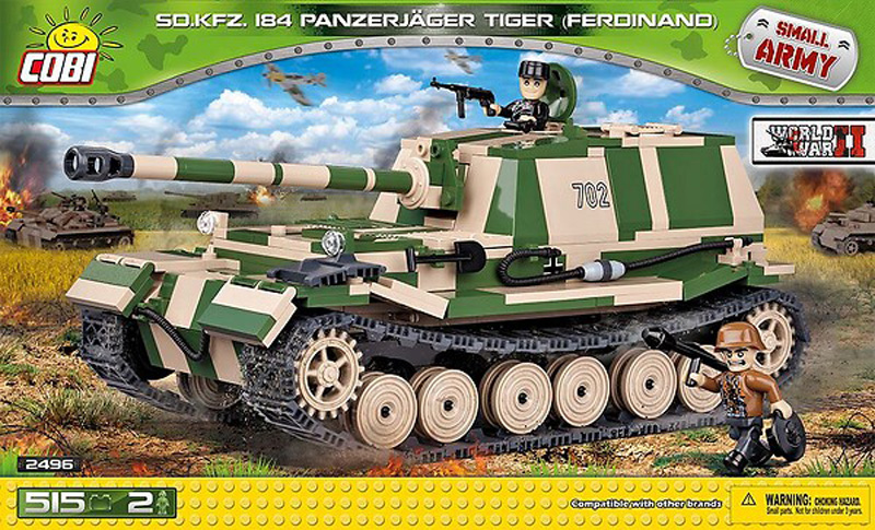 COBI 53 Ferdinand Sd.Kfz 184 Small Army 2496 Box
