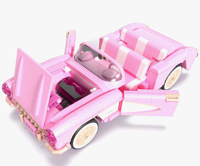 MEGA Barbie the Movie '56 Corvette Stingray Detail Innenraum
