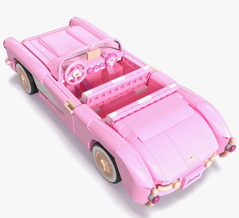 MEGA Barbie the Movie '56 Corvette Stingray Draufsicht