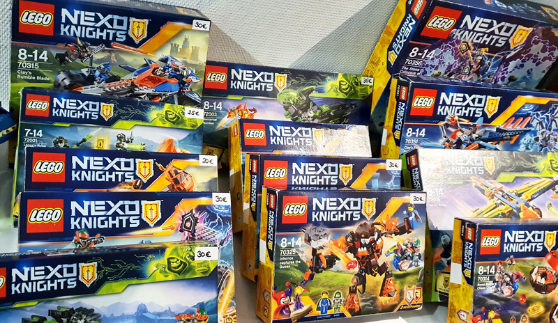 Hamburger Brick Börse 2023 Verkaufsstand Nexo knights