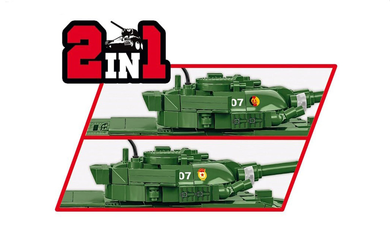 COBI T-72 DDR Sowjetunion 2625 2-in-1-Modell