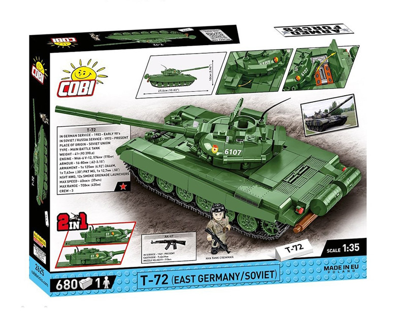 COBI T-72 DDR Sowjetunion 2625 Box Rückseite