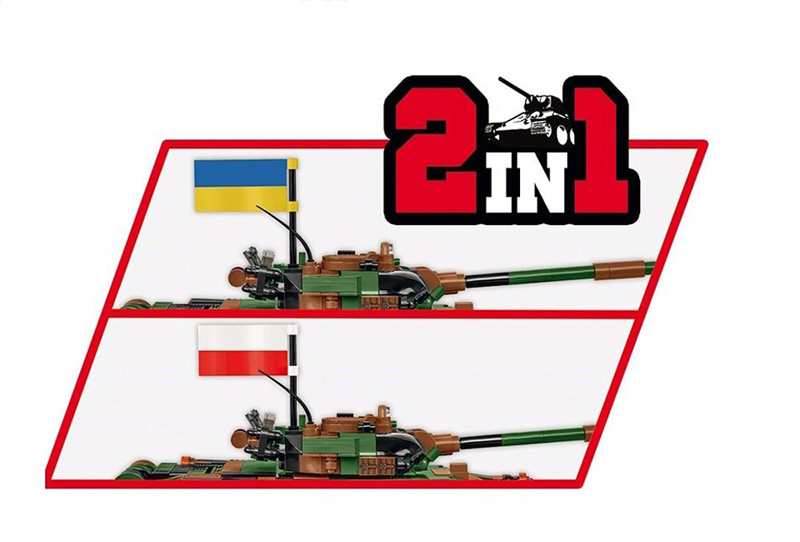 COBI T-72 Polen Ukraine 2624 2-in-1-Set