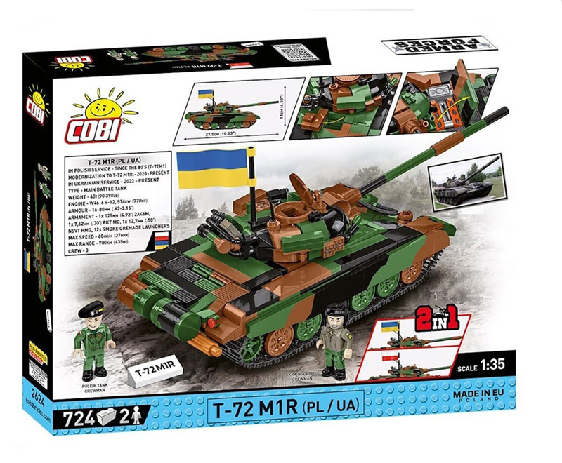 COBI T-72 Polen Ukraine 2624 Box Rückseite