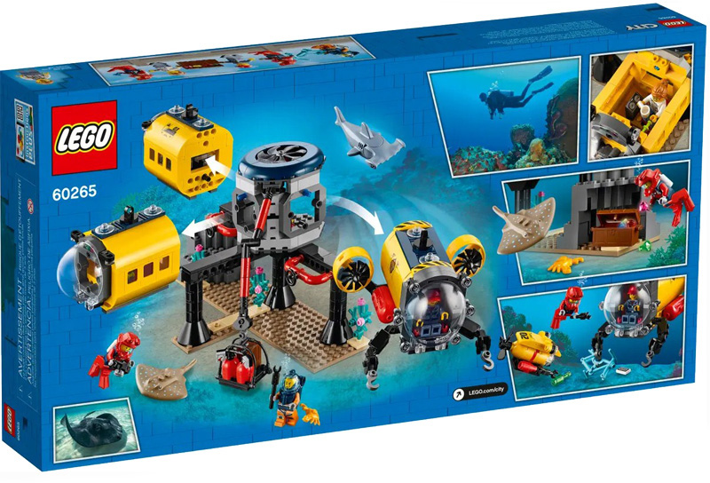LEGO City Meeresforschungsbasis 60265 Box Rückseite