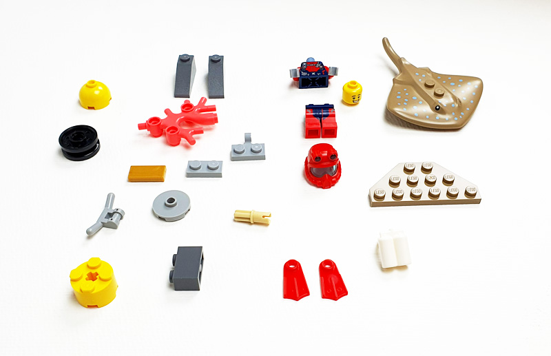 LEGO City Polybag Tiefseetaucher 30370 Inhalt Teile