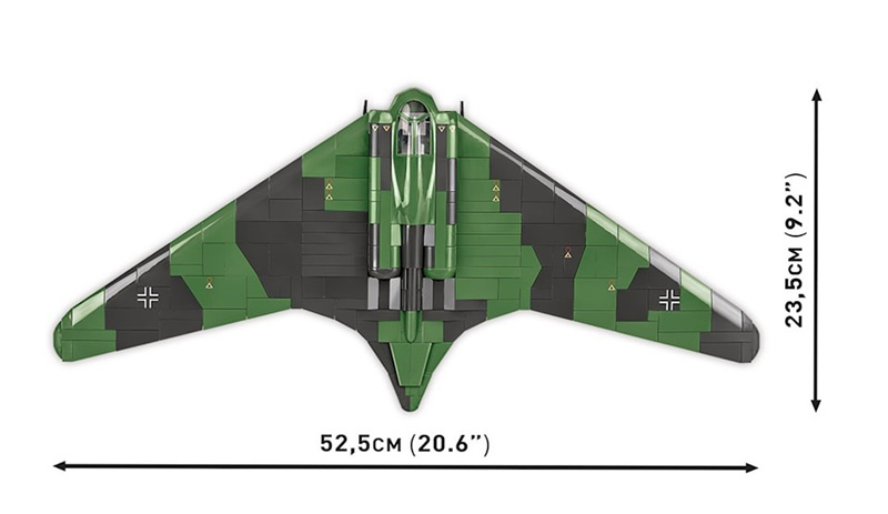 COBI Horten Ho 229 Limited Edition 5756 Draufsicht und Maße