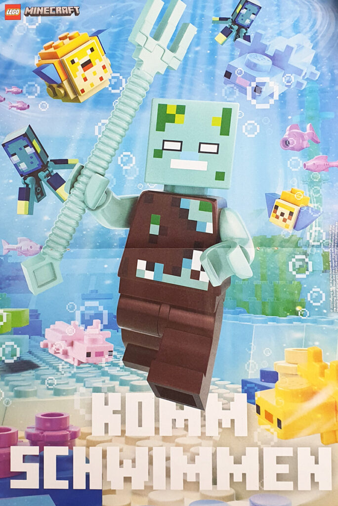 LEGO Minecraft Magazin 15/2023 Heft Extra Spinnengleiter Poster