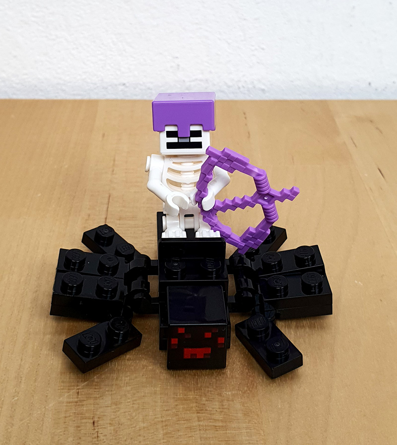 LEGO Minecraft Magazin 15 Skelett Minifigur Spinnenreiter