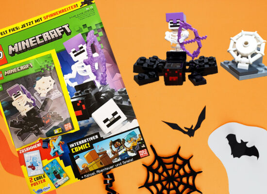 LEGO Minecraft Magazin Nr. 15/2023 mit Spinnenreiter