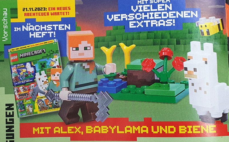 LEGO Minecraft Magazin 15 Vorschau auf Ausgabe 16