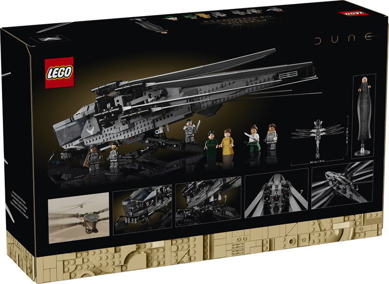 LEGO Dune Ornithopter 10327 Box Rückseite