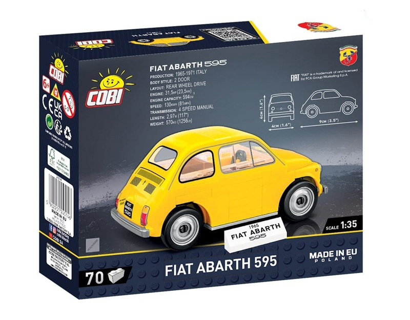 COBI Neuheiten Fiat Abarth 595 Box Rückseite 24514