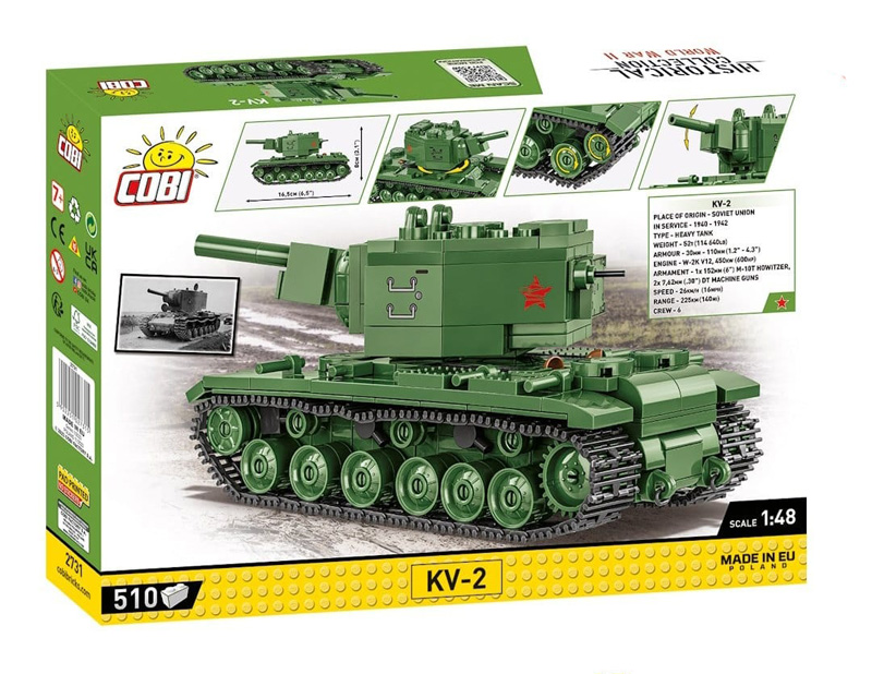 COBI Neuheiten November 2023 KV-2 2731 Box Rückseite