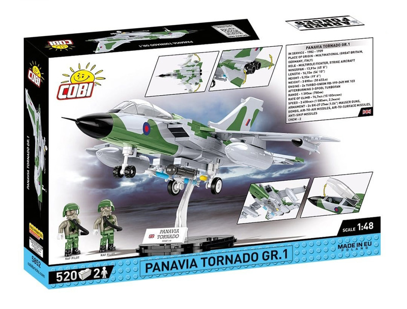 COBI Neuheiten November 2023 Panavia Tornado Gr. 1 5852 Box Rückseite