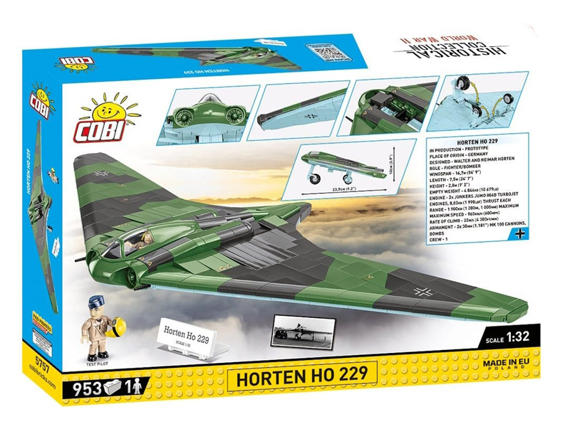 COBI Neuheiten November 2023 Horten Ho 229 5757 Box Rückseite