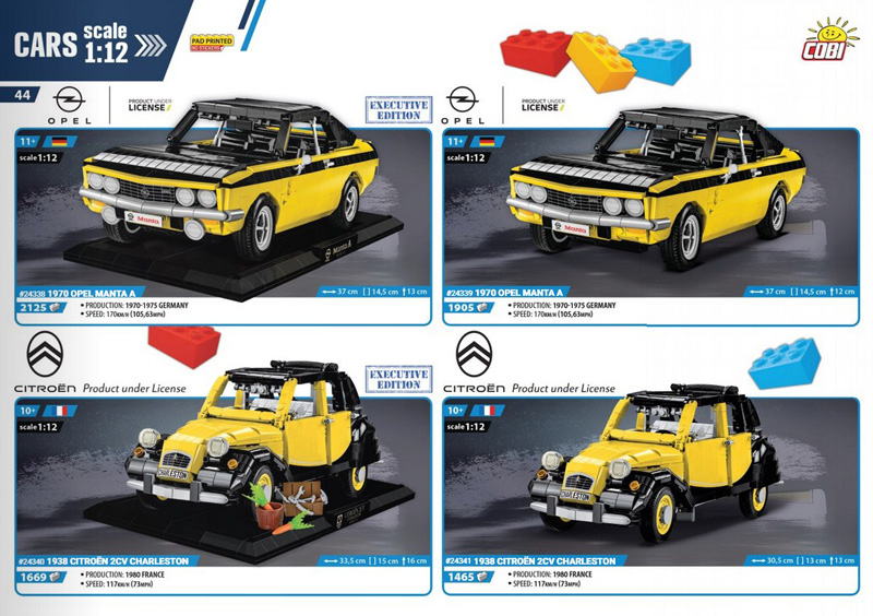 COBI Katalog 2023-4 Europa Autos Maßstab 1-12