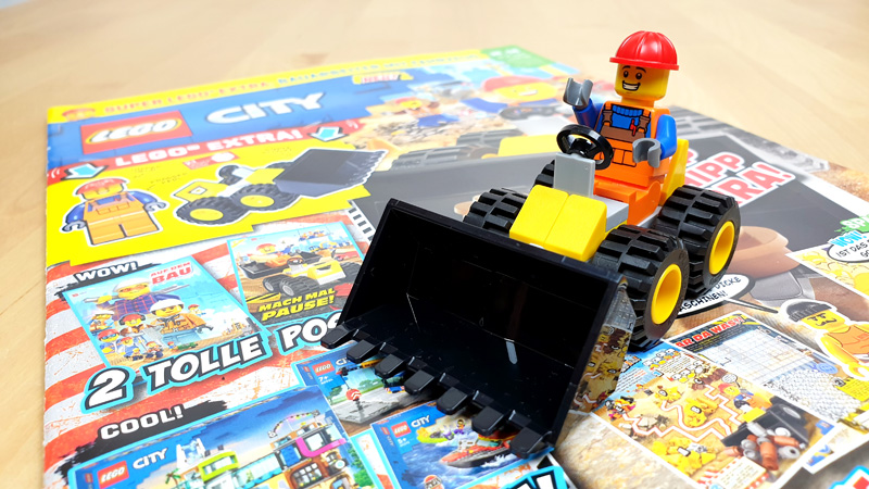 LEGO City Magazin Nr. 58/2023 mit Radlader Titel