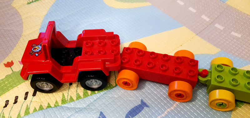 LEGO DUPLO Zahlenzug 10954 Waggons mit Traktor