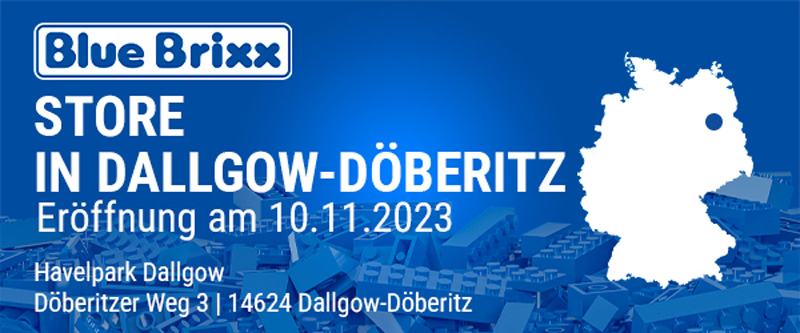BlueBrixx Store Neueröffnung Dallgow-Döberitz Banner