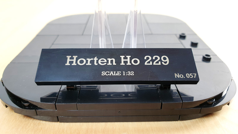 COBI Horten Ho 229 5756 Limited Edition Displayständer Typenschild