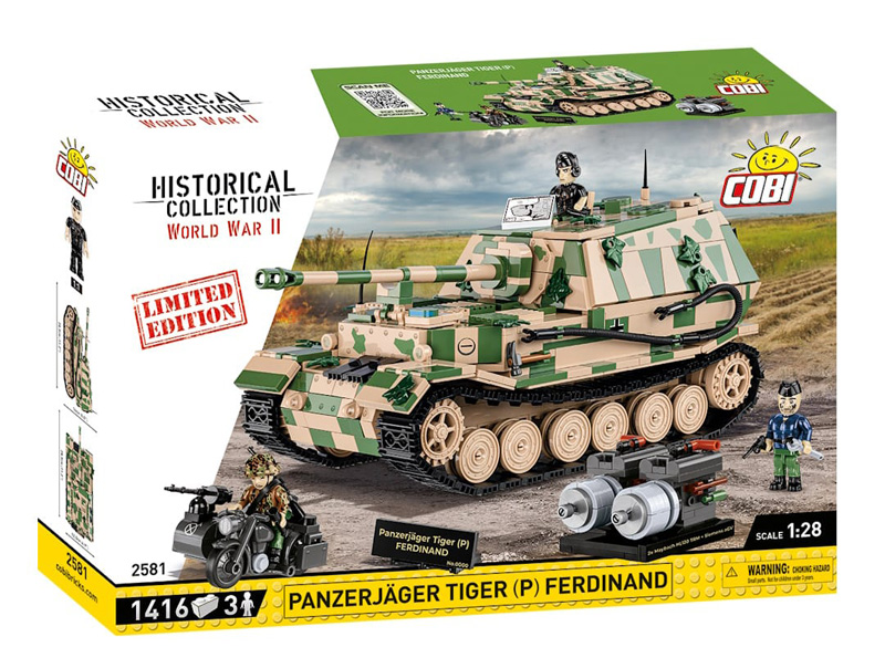 COBI 2581 Panzerjäger Tiger (P) Ferdinand Limited Edition Box Vorderseite