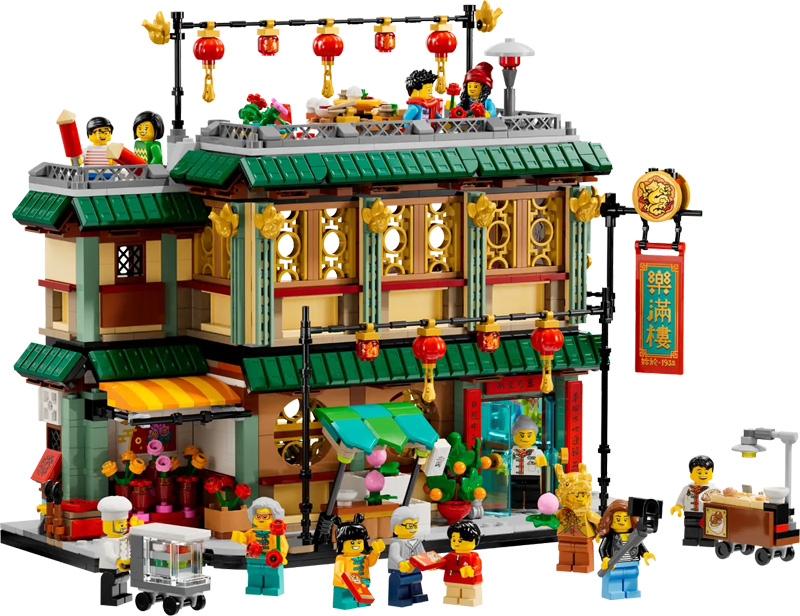 LEGO chinesisches Neujahrsfest Familientreffen 80113 Set Vorderseite
