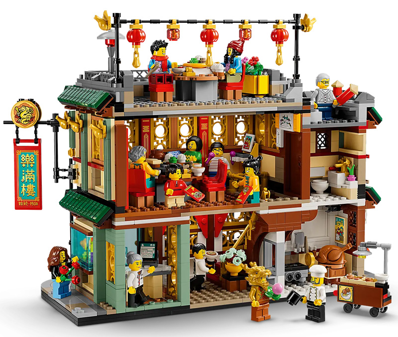 LEGO chinesisches Neujahrsfest Familientreffen 80113 Set Rückseite