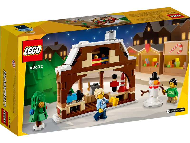 LEGO Insiders Wochenende GWP Weihnachtsmarkstand 40602 Box Rückseite
