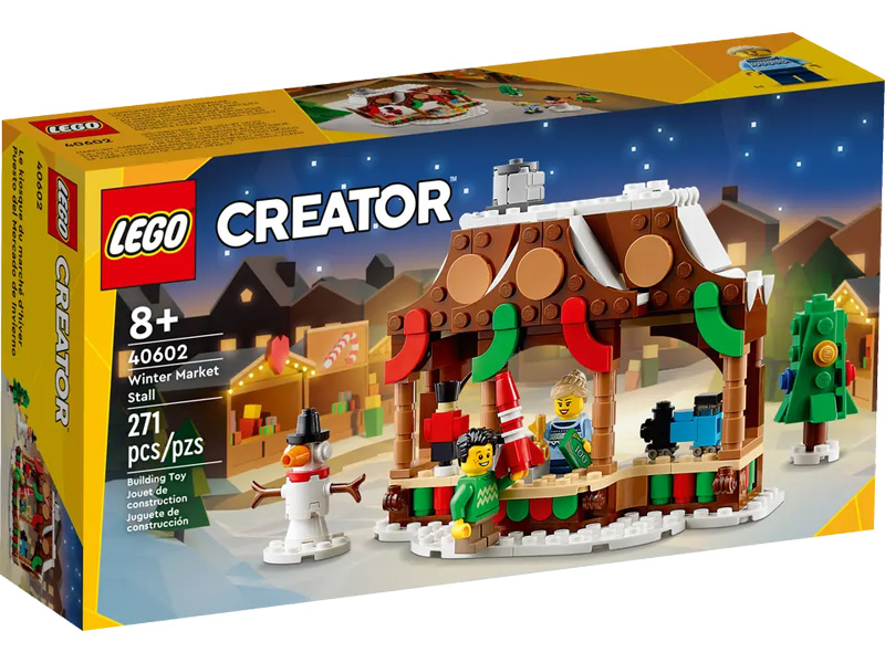 LEGO Insiders Wochenende GWP Weihnachtsmarkstand 40602 Box Vorderseite