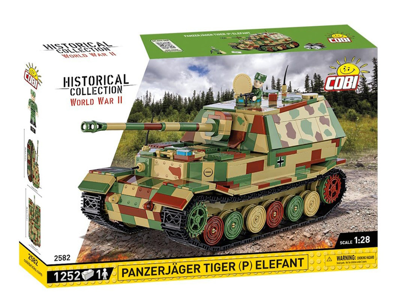 COBI Neuheiten Dezember 2023 Panzerjäger Elefant 2582 Box Vorderseite