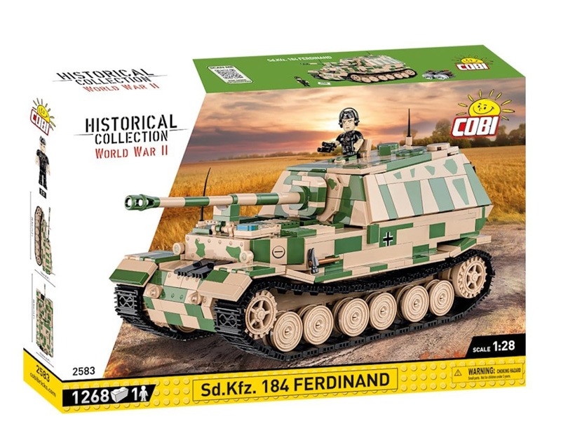 COBI Neuheiten Dezember 2023 Panzerjäger Ferdinand 2583 Box Vorderseite