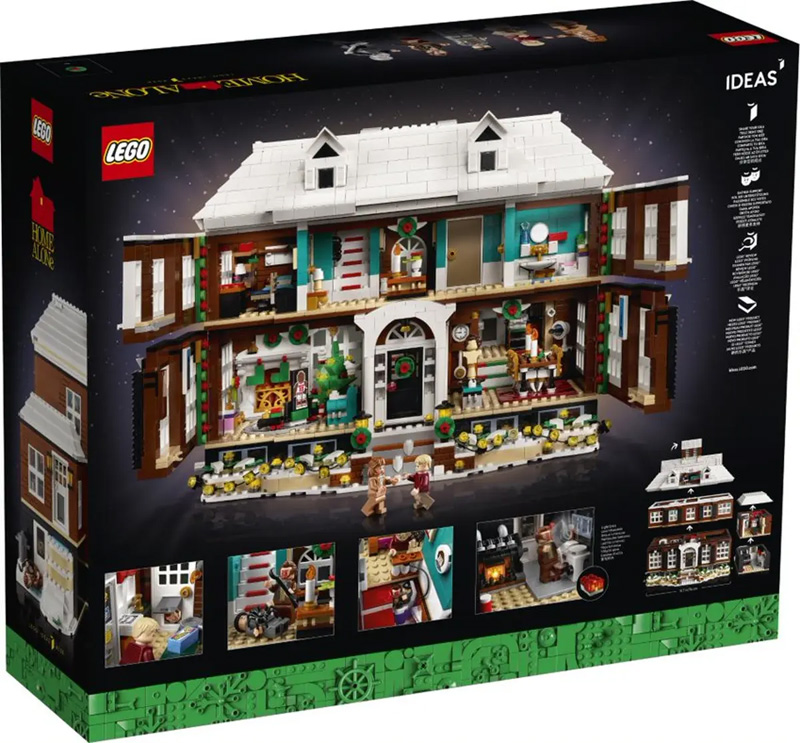 Weihnachten LEGO Kevin allein zu Haus 21330 Box Rückseite