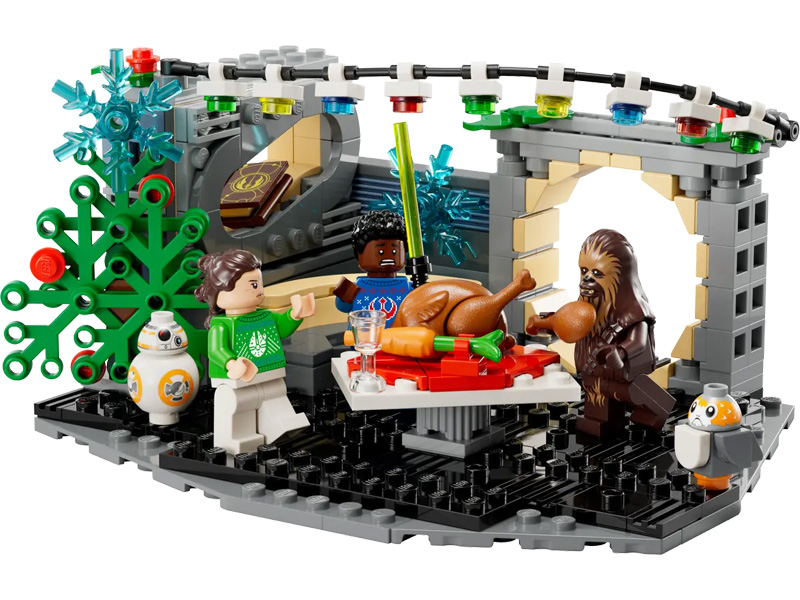 Weihnachtssets von LEGO Millenium Falcon Weihnachtsdiorama star Wars 40658 Set