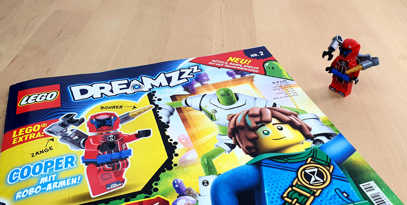 LEGO DreamZzz Magazin 2/2023 mit Cooper Minifigur Titel