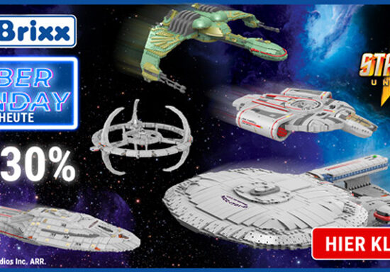 Cyber Monday 2023 bei BlueBrixx: Star Trek Sets reduziert BlueBrixx Cyber Monday 2023 Star Trek Titel