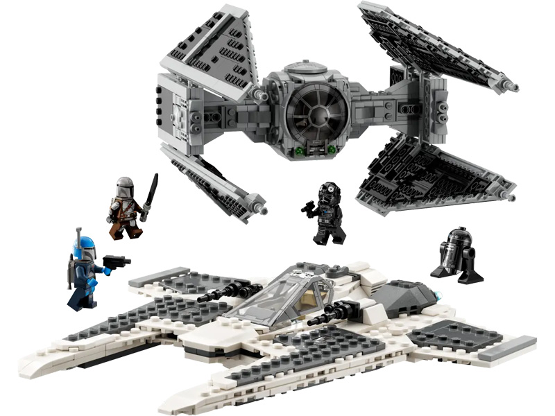 LEGO Mandalorianischer Fang Fighter vs. TIE Interceptor 75348 Set mit Figuren