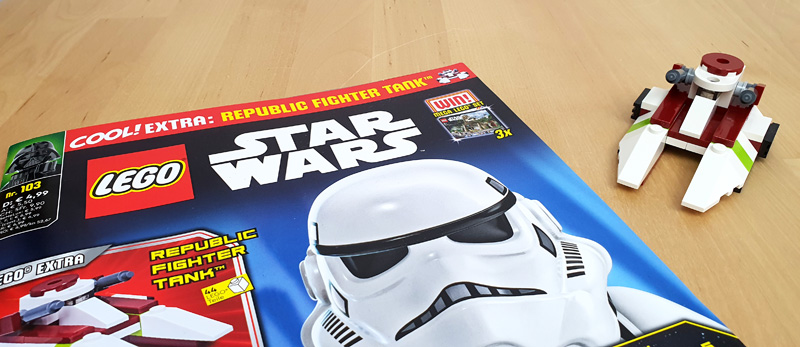 LEGO Star Wars Magazin 103 mit Republic Fighter Tank Titel