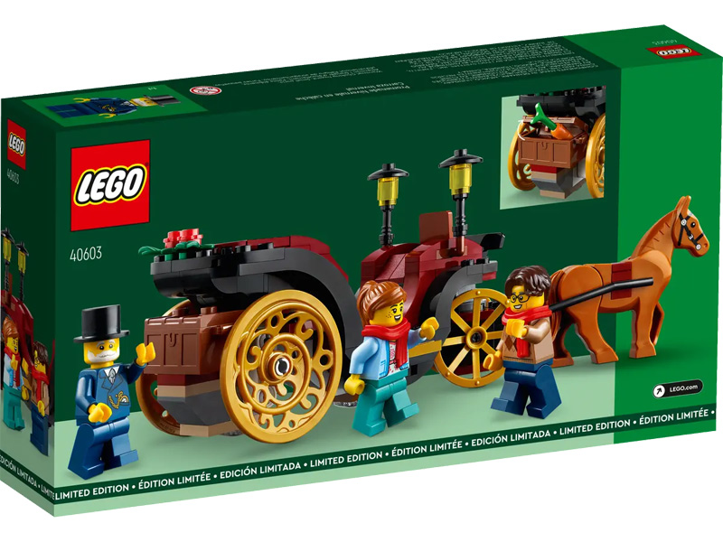 LEGO GWP Weihnachten Weihnachtskutsche 40603 Box Rückseite