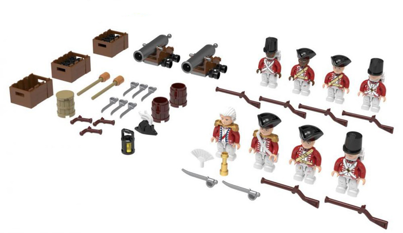 BlueBrixx Minifiguren Battle Packs Pirateninsel Soldaten 107552