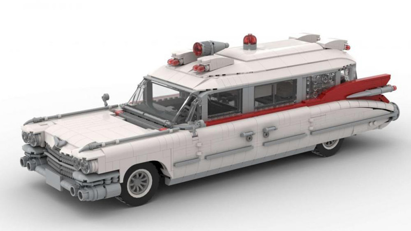 Bluebrixx Ecto-1 amerikanischer Krankenwagen 1959 107701