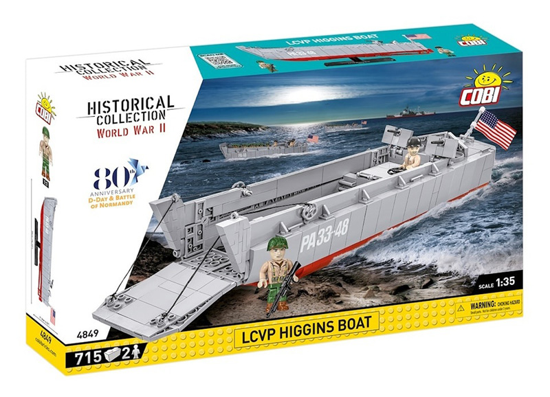 COBI 4849 LCVP Higgins Boat D-Day Box Vorderseite