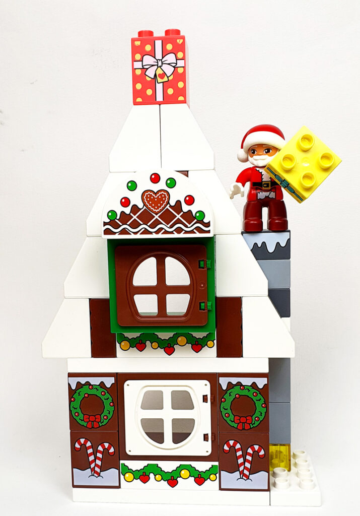 LEGO DUPLO Lebkuchenhaus 10976 Weihnachtsmann auf Kamin