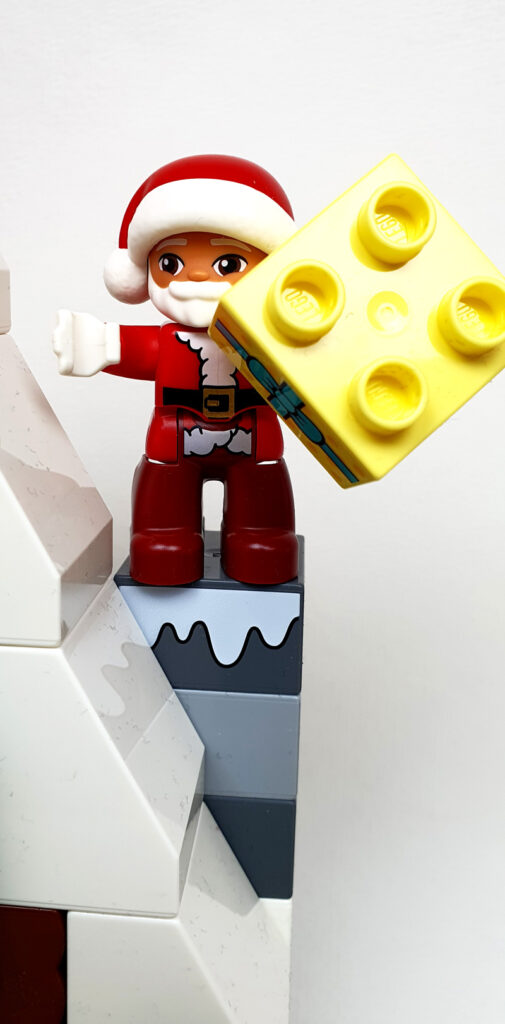 LEGO DUPLO Lebkuchenhaus 10976 Weihnachtsmann auf Kamin
